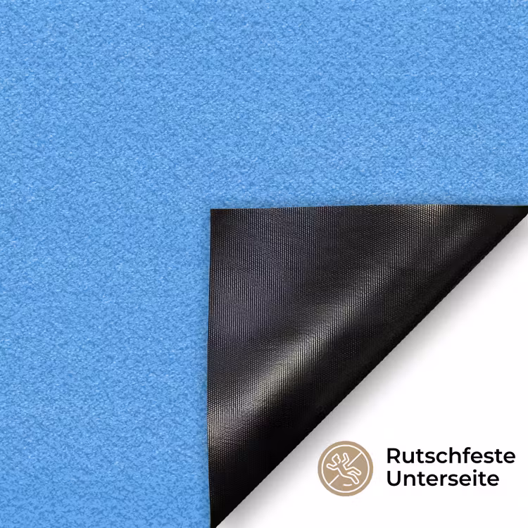 Bright - Azure - Blauw Deurmat klein 898 -antislip_DE