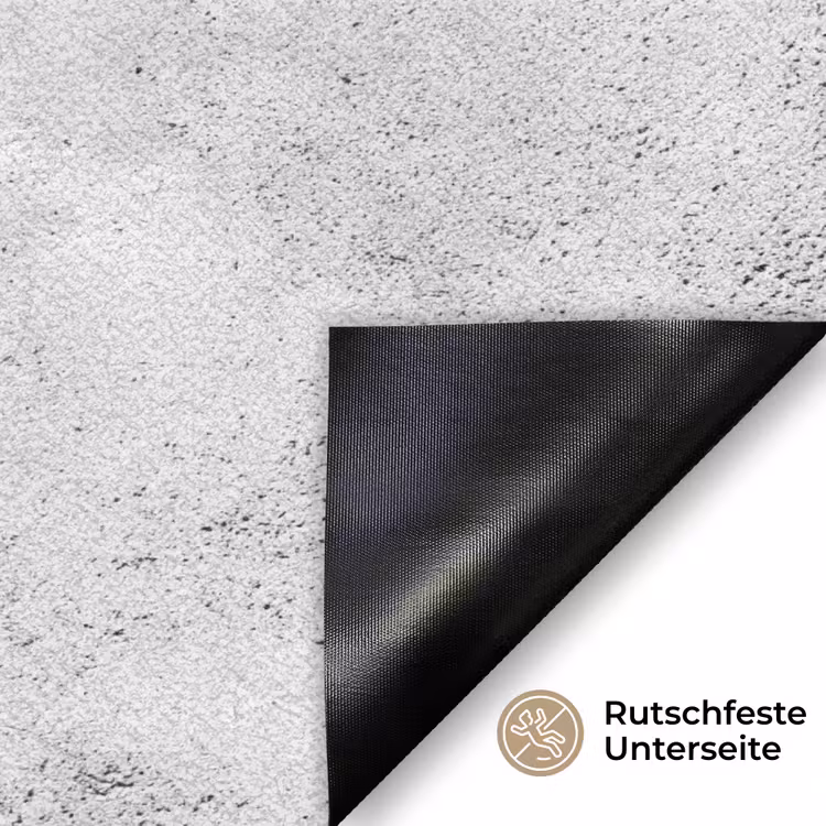 Lichtgrijs - Ruw - Subtiel Deurmat klein 898 -antislip_DE