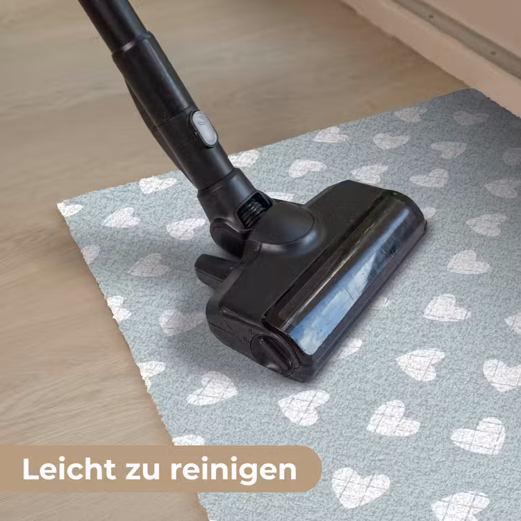 Hartjes - Blauw - Patroon - Strepen Deurmat klein 898 -reinigen_DE