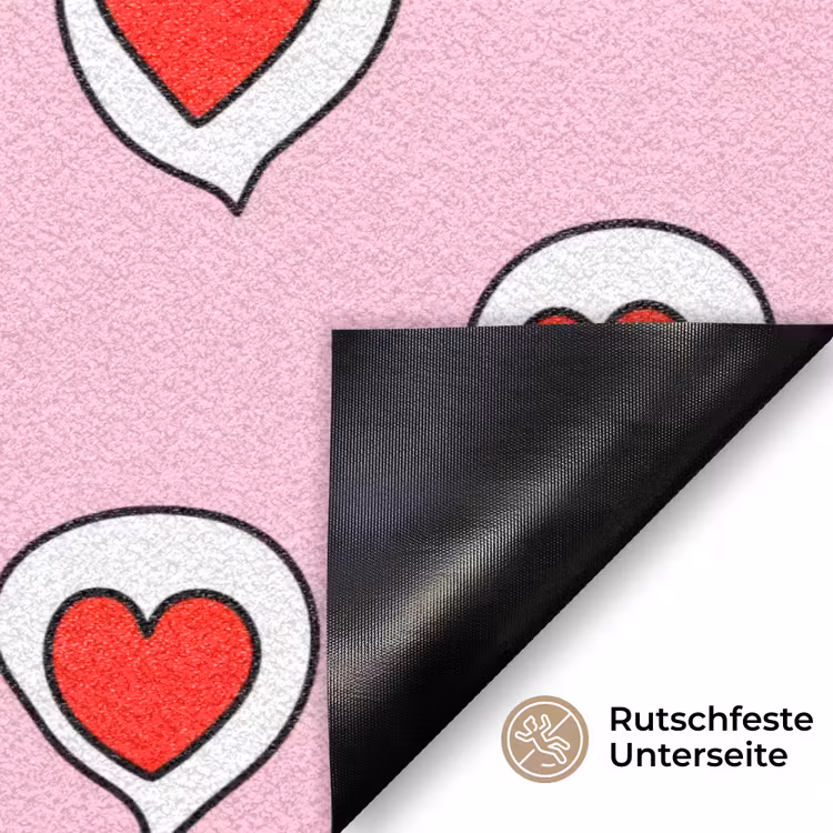 Hartjes - Patroon - Rood Deurmat klein 898 -antislip_DE
