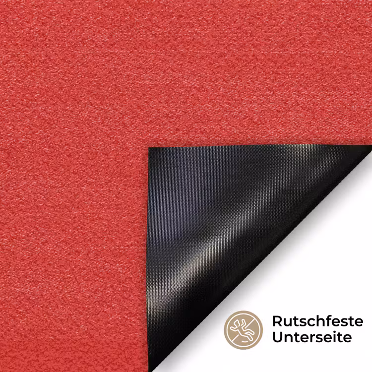 Today is a good day - Rood - lichtblauw Deurmat klein -antislip_DE