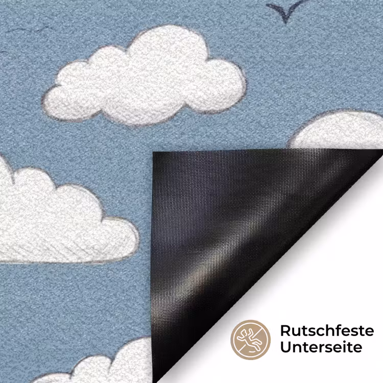 Lucht - Zon - Wolken - Natuur - Blauw Deurmat klein -antislip_DE