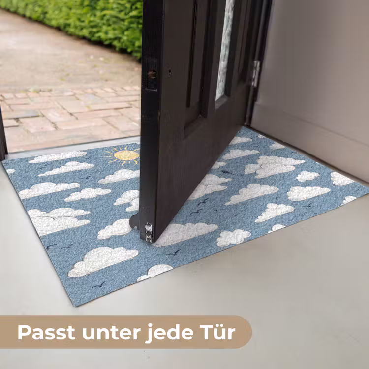 Lucht - Zon - Wolken - Natuur - Blauw Deurmat klein -USP_DE