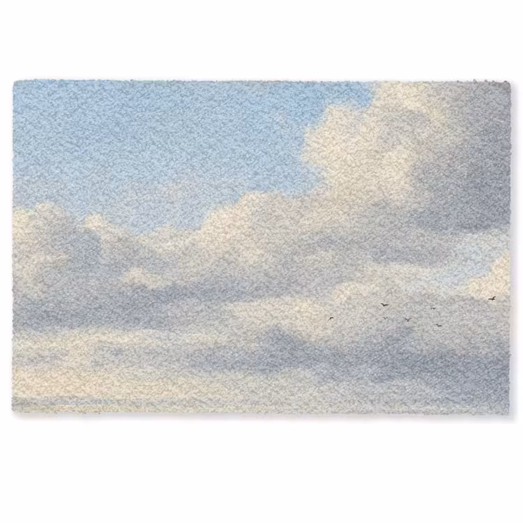 Lucht - Wolken - Natuur - Klassiek - Blauw Deurmat klein -zkaufland3d
