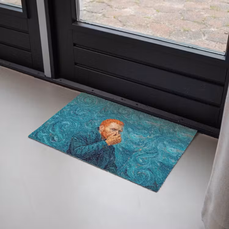 Portret - Klassiek - Blauw Deurmat klein -sfeer2