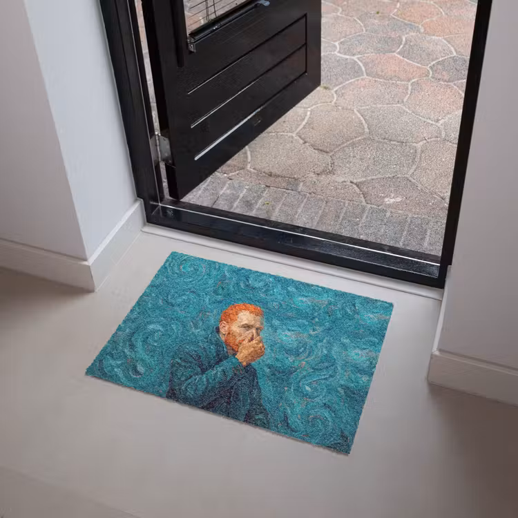 Portret - Klassiek - Blauw Deurmat klein -sfeer5