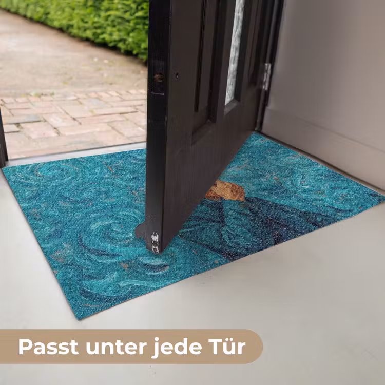 Portret - Klassiek - Blauw Deurmat klein -USP_DE