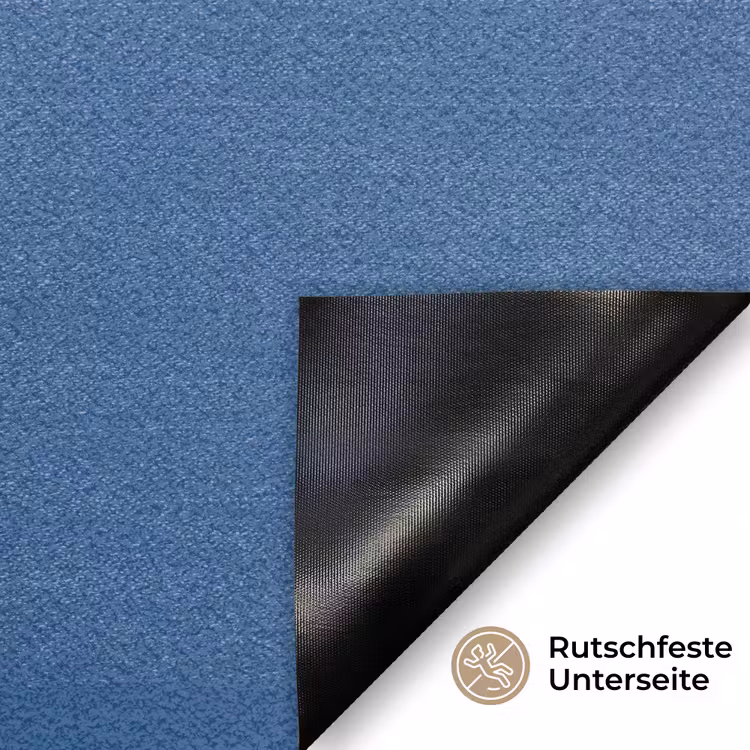 Portret - Klassiek - Wit - Blauw Deurmat klein -antislip_DE