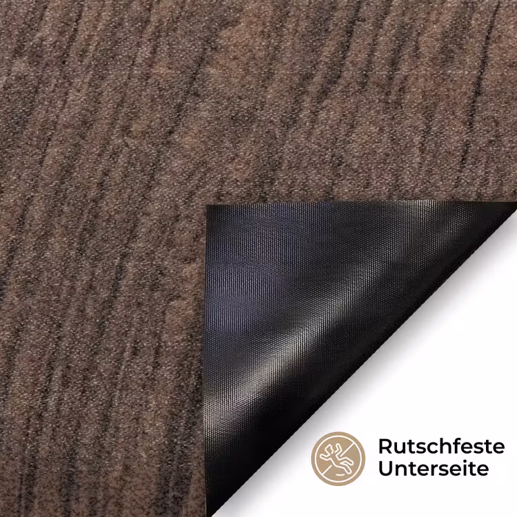 Houtnerf - Textuur - Patroon - Bruin - Rustiek Deurmat klein -antislip_DE