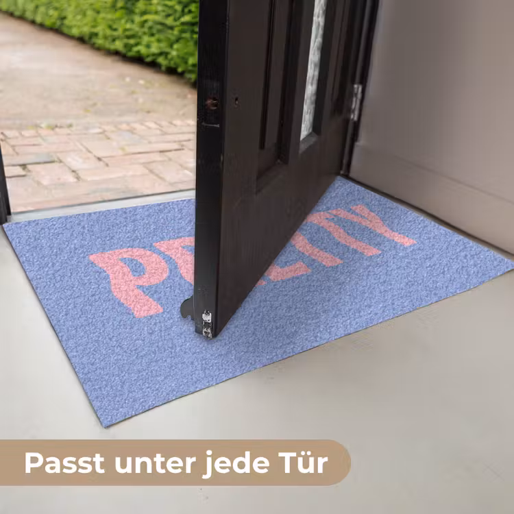 Pretty - Roze - Blauw - Golvend Deurmat klein -USP_DE