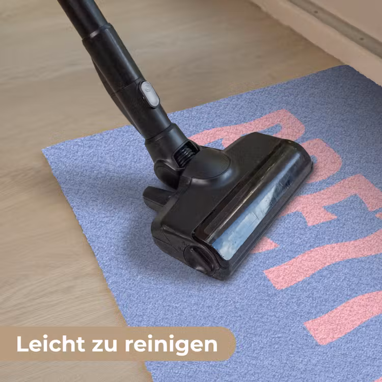 Pretty - Roze - Blauw - Golvend Deurmat klein -reinigen_DE
