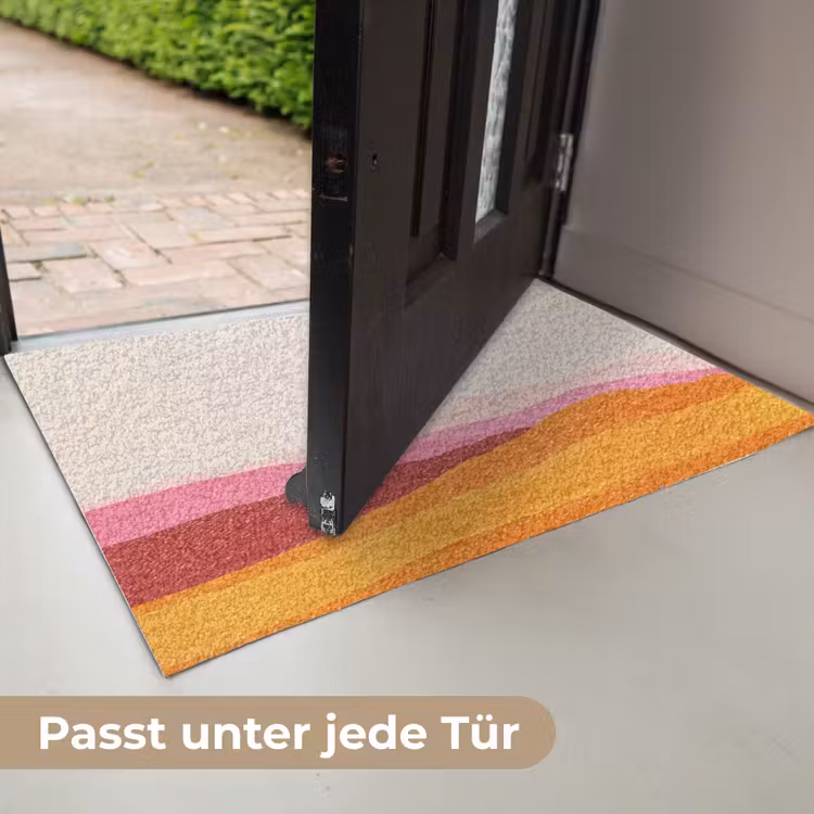 Heuvels - Oranje - Zon - Abstract Deurmat klein -USP_DE