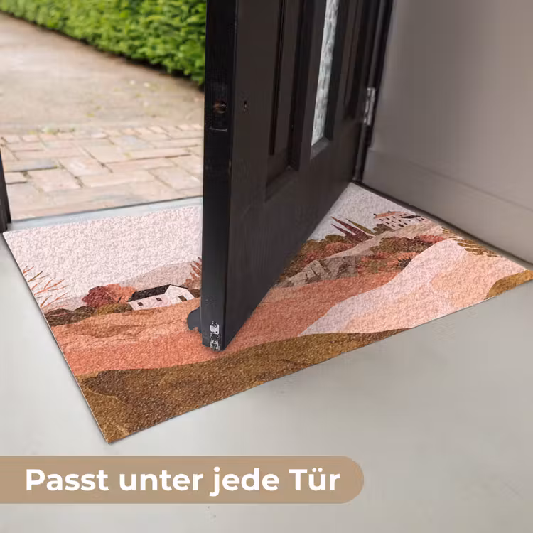 Heuvellandschap - Grafisch - Terracotta Deurmat klein -USP_DE