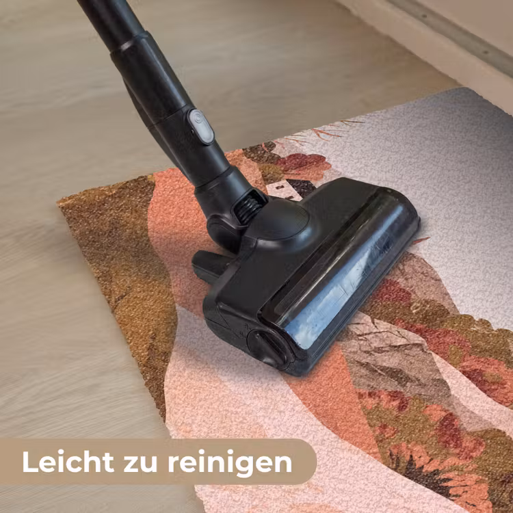 Heuvellandschap - Grafisch - Terracotta Deurmat klein -reinigen_DE