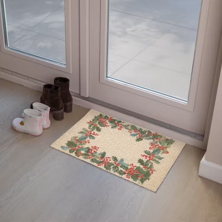Hulstrand - Bessen - Beige Deurmat klein -sfeer3