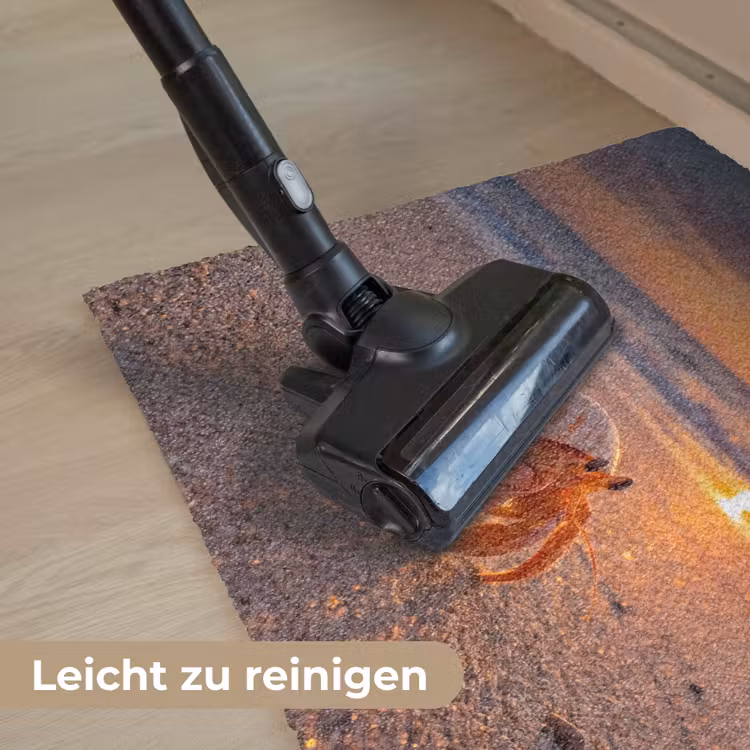 Kreeft - Strand - Natuur - Zonsondergang - Oranje Deurmat klein -reinigen_DE