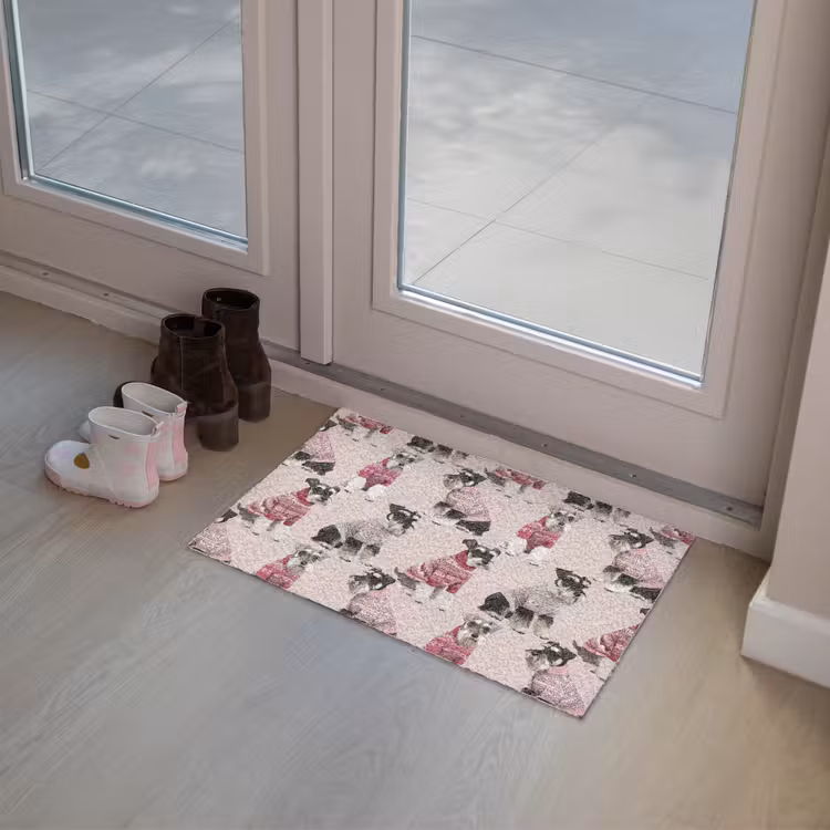 Honden - Truien - Rood Deurmat klein 898 -sfeer3