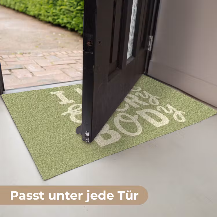 I hate everybody - Groen - Retro Deurmat klein -USP_DE