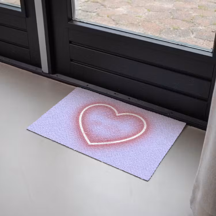 I liked it so it's mine - Neon hart - Paars Deurmat klein -sfeer2