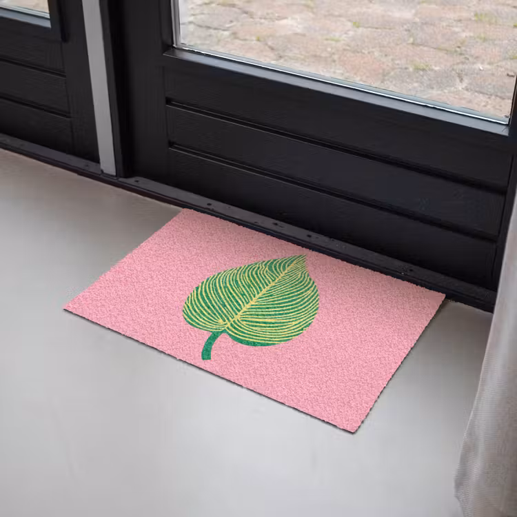 Illustratie - Blad - Minimalistisch - Groen Deurmat klein -sfeer2