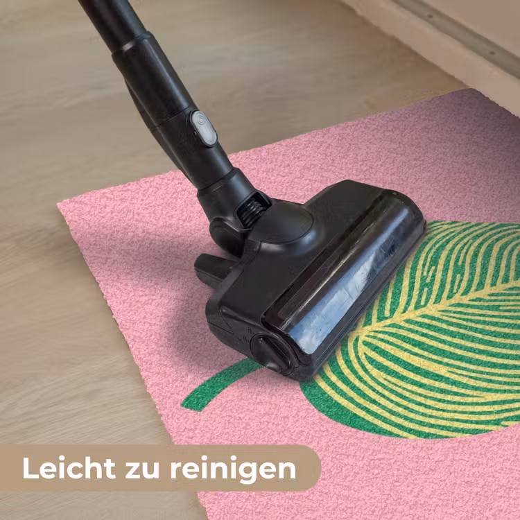 Illustratie - Blad - Minimalistisch - Groen Deurmat klein -reinigen_DE