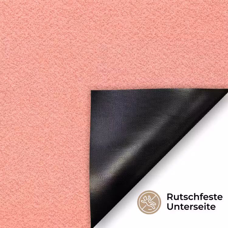 Illustratie - Bloemen - Rand - Roze Deurmat klein -antislip_DE