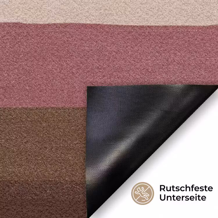 Illustratie - Bloemen - Vlakken - Abstract Deurmat klein -antislip_DE