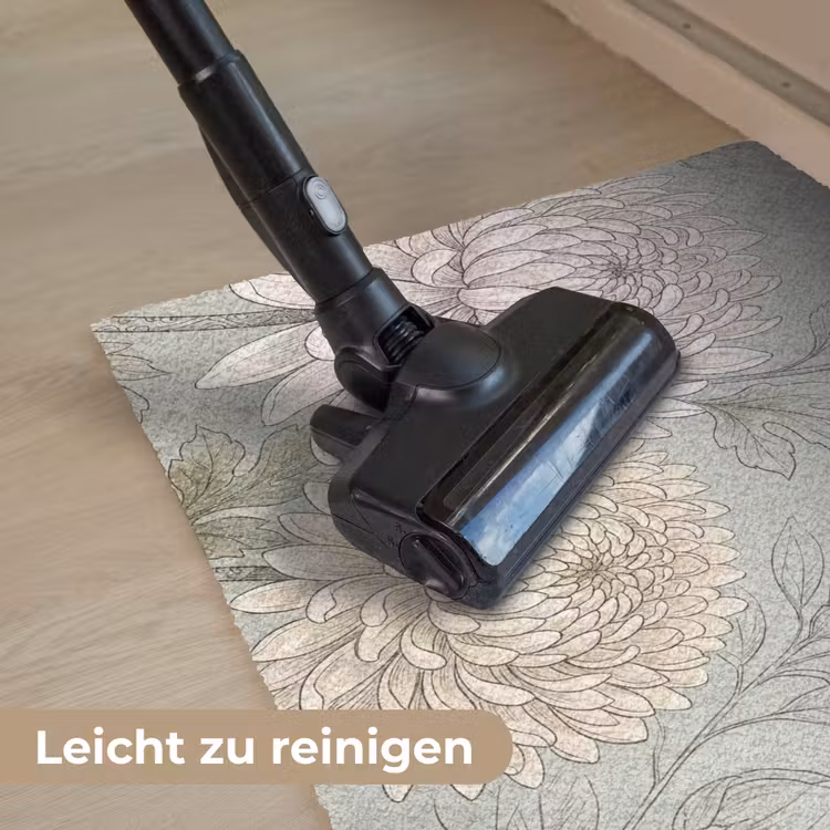 Illustratie - Bloemen - Groen Deurmat klein -reinigen_DE