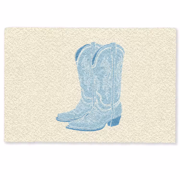 Illustratie - Cowboylaarzen - Patroon Deurmat klein -zkaufland3d