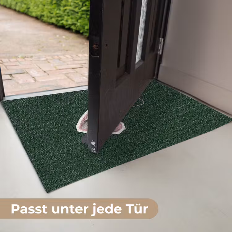 Illustratie - Mond - Donkergroen - Tekstwolkje Deurmat klein -USP_DE