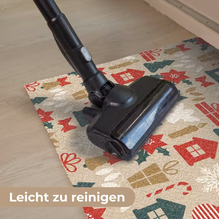 Illustratie - Kerst - Beige Deurmat klein 898 -reinigen_DE