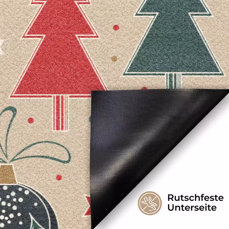 Illustratie - Kerst - Sterren Deurmat klein 898 -antislip_DE