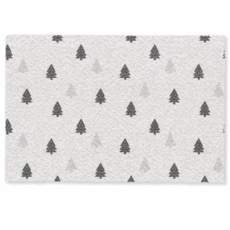 Illustratie - Kerstbomen - Wit Deurmat klein 898 -zkaufland3d