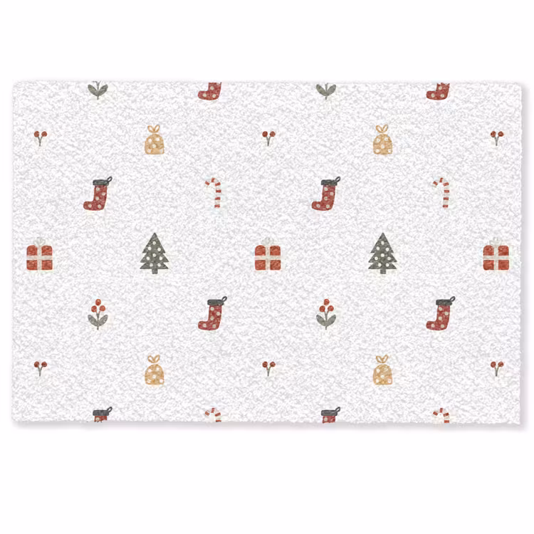 Illustratie - Kerstsymbolen - Wit Deurmat klein 898 -zkaufland3d