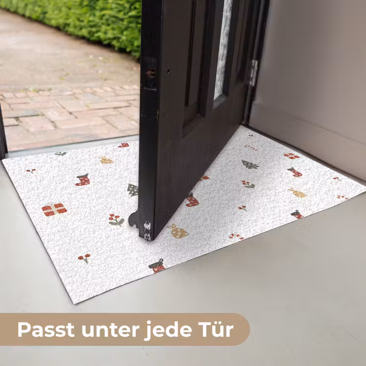 Illustratie - Kerstsymbolen - Wit Deurmat klein 898 -USP_DE
