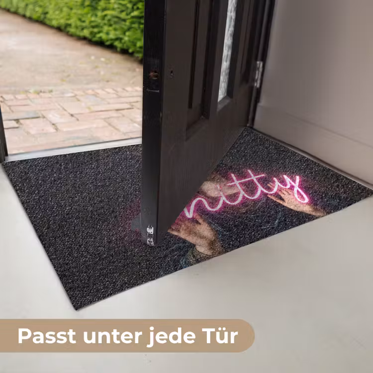 Ironisch - Tekst - Neon Deurmat klein -USP_DE