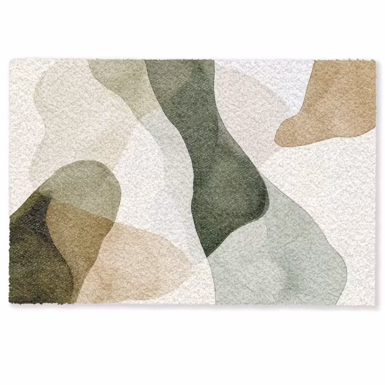 Japandi - Abstract - Groen Deurmat klein -zkaufland3d