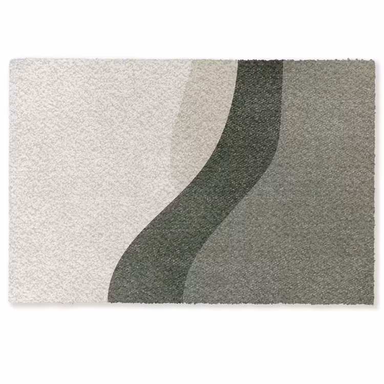 Japandi - Groen - Abstract - Modern Deurmat klein -zkaufland3d