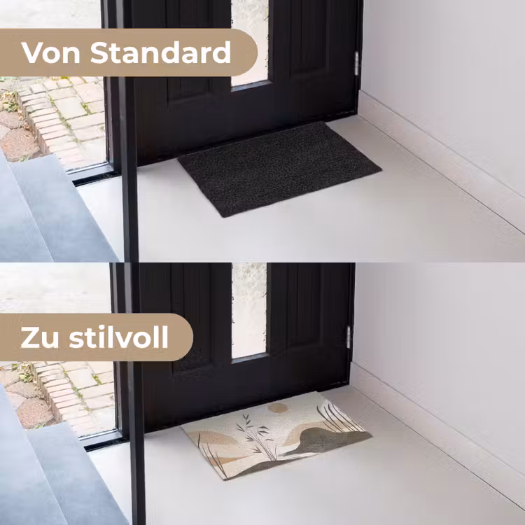 Japandi - Landschap - Beige Deurmat klein -voor-na_DE