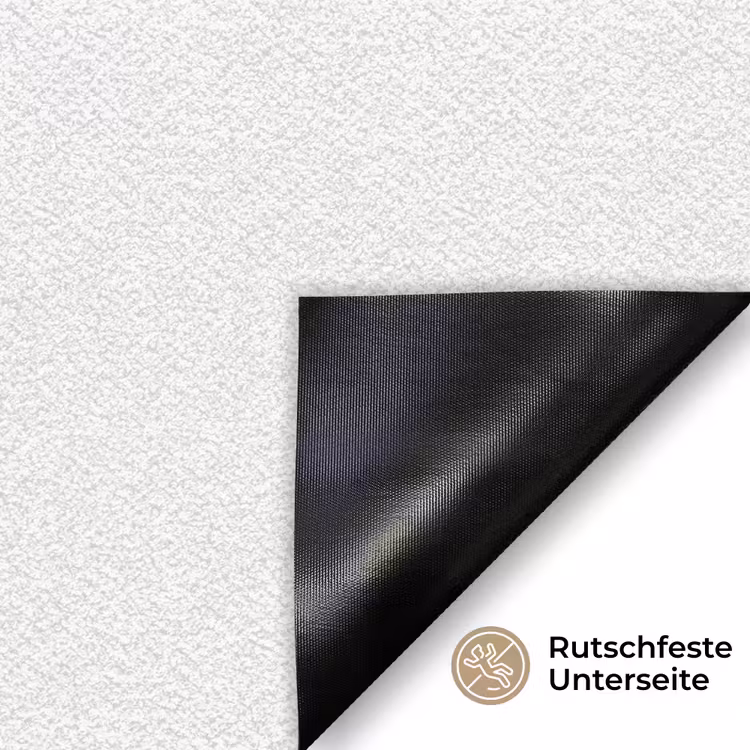 Japandi - Zwart - Abstract Deurmat klein -antislip_DE