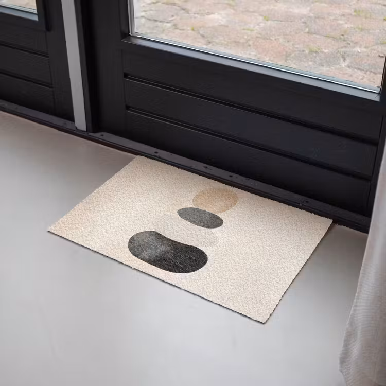 Japandi - Wabi sabi - Beige Deurmat klein -sfeer2