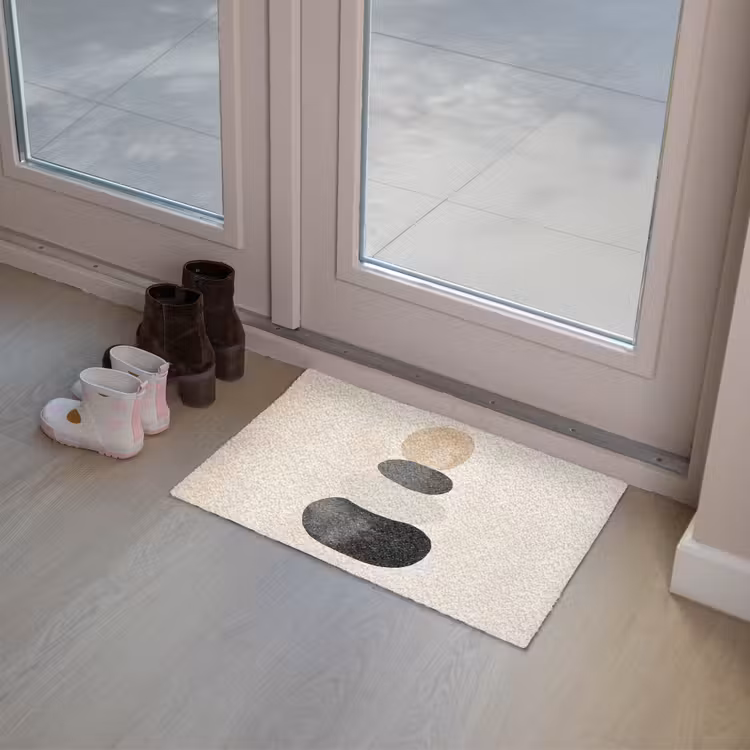 Japandi - Wabi sabi - Beige Deurmat klein -sfeer3
