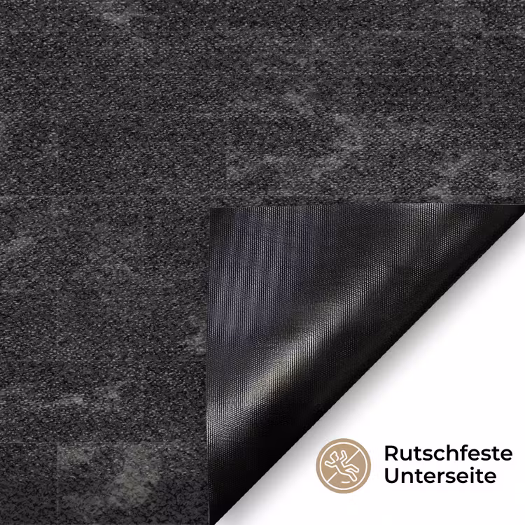 Tegels - Patroon - Marmer - Zwart Deurmat klein 898 -antislip_DE