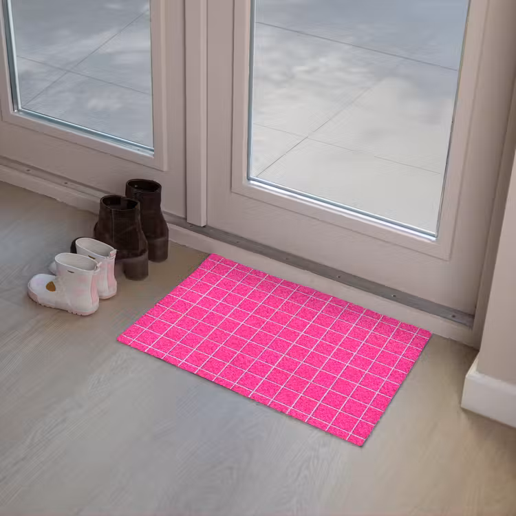 Tegels - Vierkant - Fuchsia Deurmat klein 898 -sfeer3