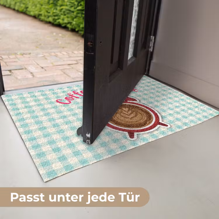 Koffie - Klok - Groen Deurmat klein -USP_DE
