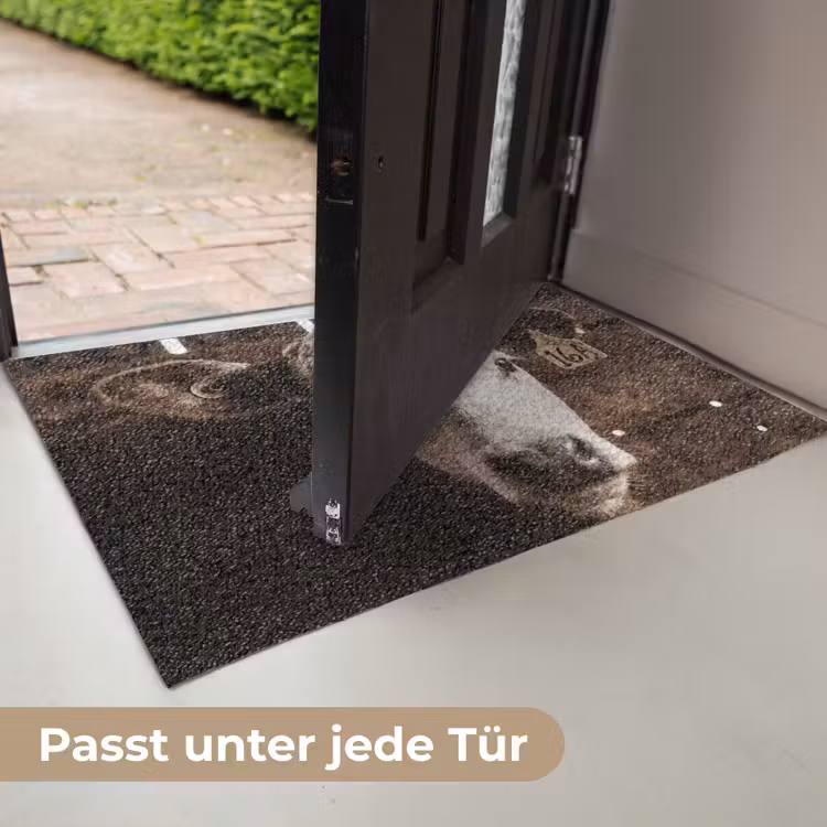 Kalf - Oormerk - Houten stal Deurmat klein -USP_DE