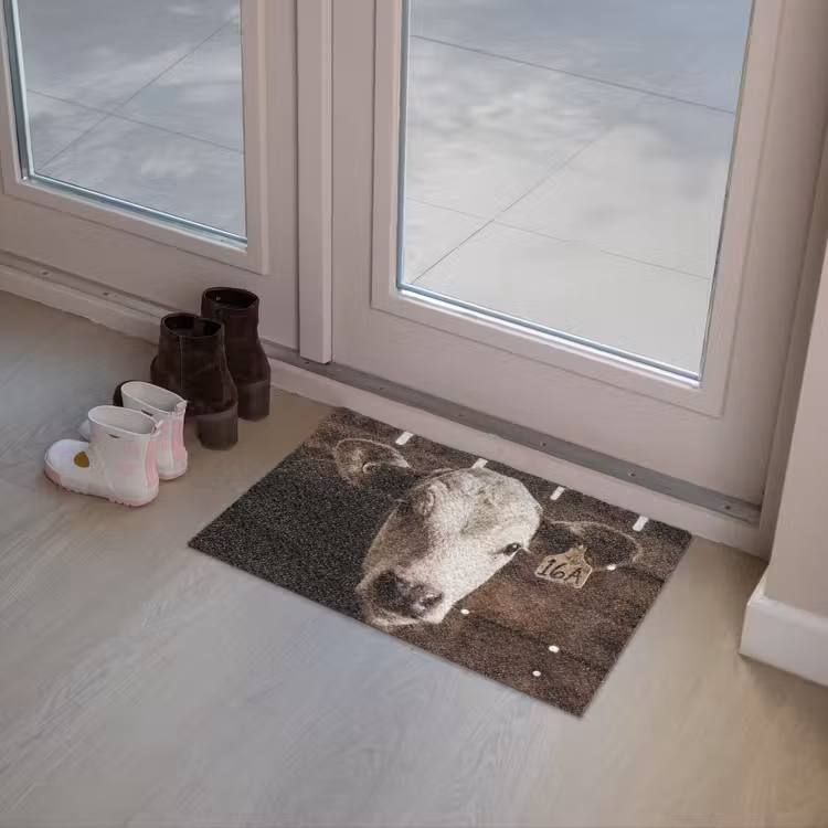 Kalf - Oormerk - Houten stal Deurmat klein -sfeer3