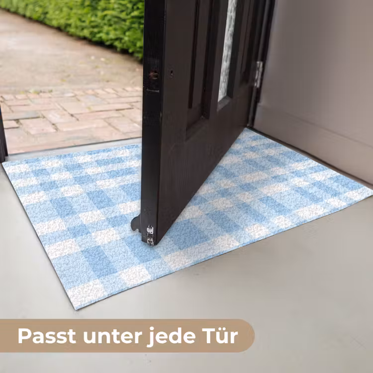Ruit - Patroon - Blauw Deurmat klein 898 -USP_DE