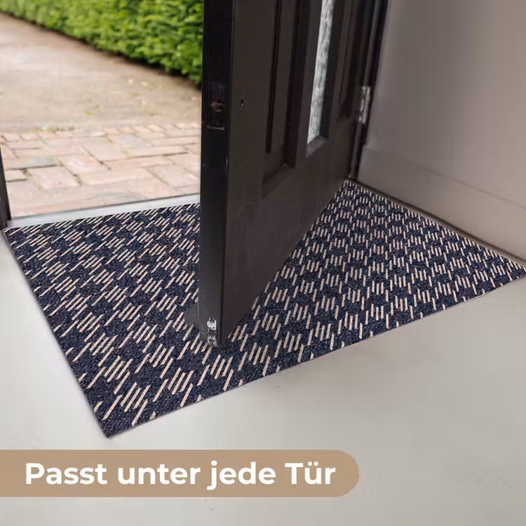 Plaid - Patroon - Ruit - Blauw Deurmat klein 898 -USP_DE