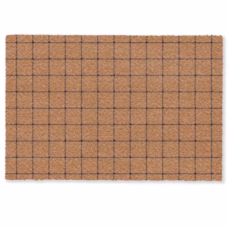 Plaid - Patroon - Vierkant - Bruin Deurmat klein 898 -zkaufland3d